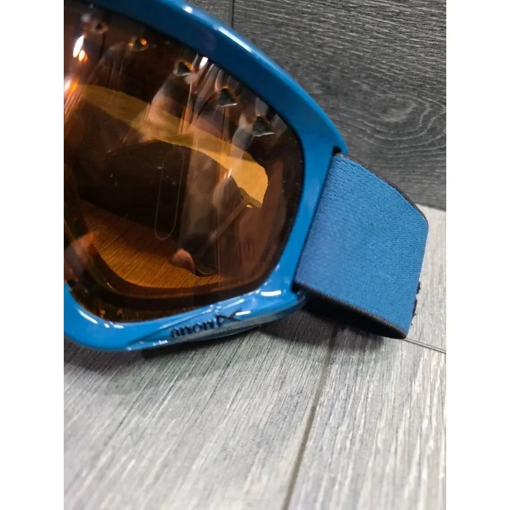 ANON SNOWBOARD GOGGLES, BRIGHT BLUE WITH MIRROR LENS + BAG A009375